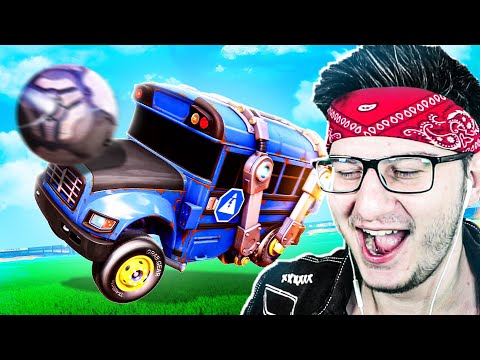 Видео: BATTLE BUS ИЗ ФОРТНАЙТ В ROCKET LEAGUE!