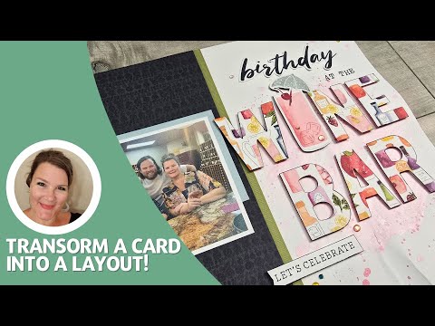 Видео: Советы по скрапбукингу: использование самодельных открыток для вдохновения при создании одностран...