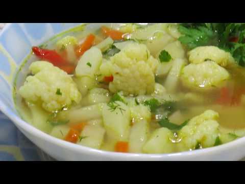 Видео: легкий, постный суп с цветной капустой#вегетарианское меню#детские супы#овощное меню