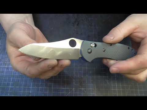Видео: Заточка нового ножа это всегда проблемы!? На примере Benchmade Griptilian BM550-1 сталь CPM-20CV.