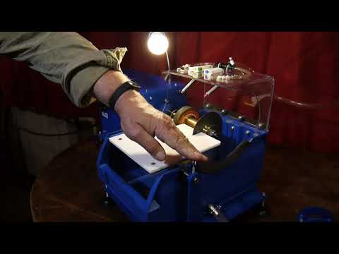 Видео: Настольный камнеобрабатывающий подрезной станок СНП. Модернизированная версия