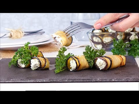 Видео: Баклажаны на закуску с творогом и чесноком