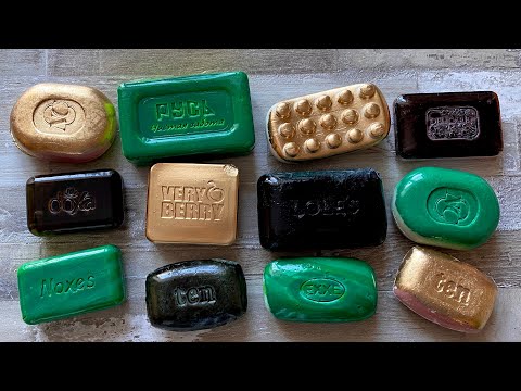 Видео: ASMR SOAP| Cutting colored soaр | Soap Carving| Резка крашенного мыла