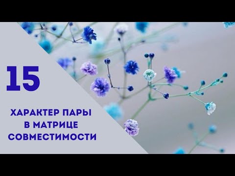 Видео: Совместимость.15 энергия в характере пары.Матрица судьбы.