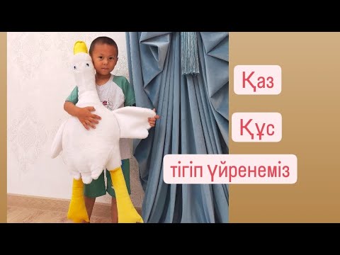 Видео: Қаз. Гусь тігіп үйренеміз💥 құс тігеміз💥