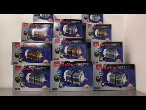 Видео: Обзор Компрессоров АСО для пруда и аквариума, поршневой профессиональный SunSun ACO ребристый