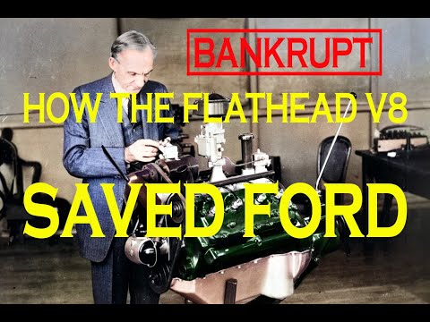 Видео: Двигатель, который мог спасти Ford Motor Company от банкротства: Ford Flathead V8 1932 года