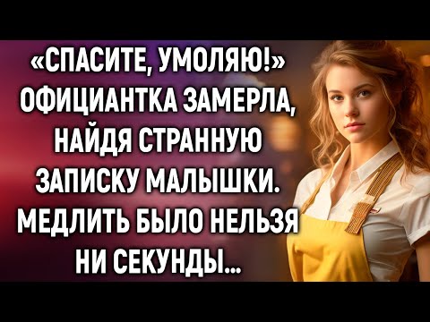 Видео: Официантка замерла, найдя записку малышки. Медлить было нельзя ни секунды…