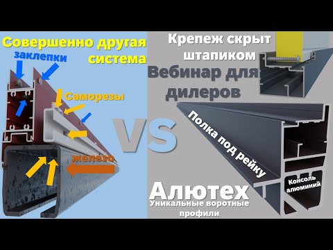 Видео: Обзор Въездных Ворот Престиж от #Алютех. Откатные ворота и другое