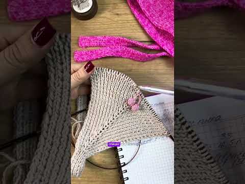 Видео: Тренд сезона. Чепчик-косынка спицами