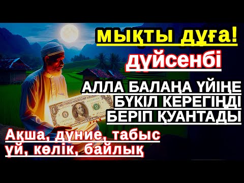 Видео: дүйсенбі КҮНІ ЕҢ ҚҰДІРЕТТІ ДҰҒА! Алла бүкіл тілеуіңді және балаңа керектің бәрін беріп қояды