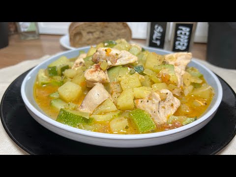 Видео: Овощное рагу с курицей | вкусное диетическое блюдо на ужин | рецепты просто