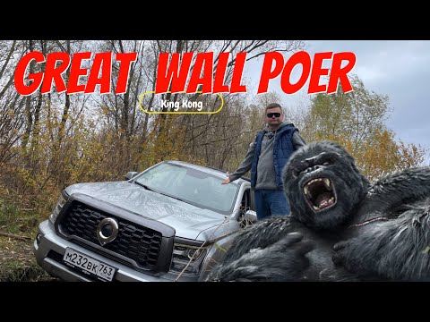 Видео: Great Wall Poer King Kong | Полноразмерный пикап для всей семьи | Утопили слегка обезьянку