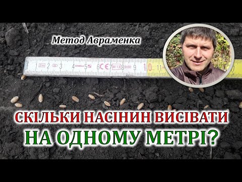Видео: Скільки насінин висівати на одному метрі?