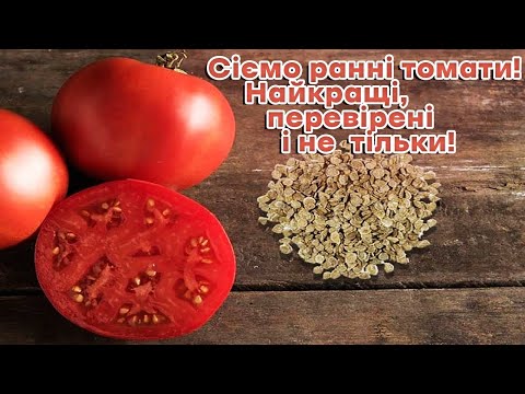 Видео: Сіємо ранні томати🍅 Найкращі, перевірені і не  тільки!