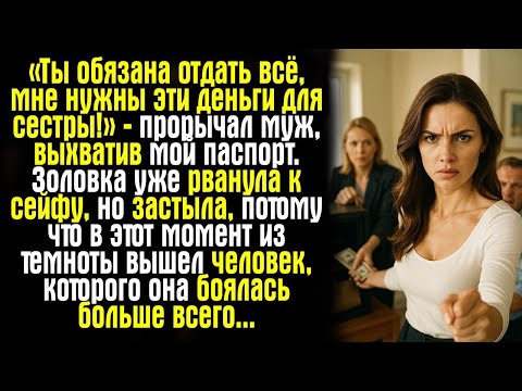 Видео: «Ты обязана отдать всё, мне нужны эти деньги для сестры!» — прорычал муж, выхватив мой паспорт.