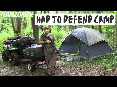 Видео: Одиночный поход на квадроцикле по суше в сильный шторм с маленьким прицепом. Мне пришлось защищат...