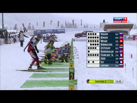 Видео: Кубок Мира 2011 12  3 й этап  Хохфильцен Австрия  Мужчины  Гонка преследования 12,5 км   Спорт1 HD 17 12 2011 , Биатлон, 1080i, HDTV, RUS