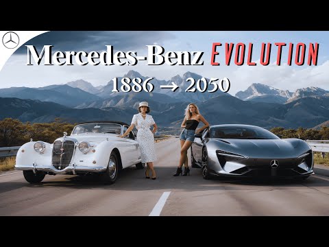 Видео: Mercedes-Benz Эволюция 1886–2050 🚗 130+ лет истории за 6 минут | От классики до будущего
