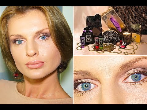 Видео: Макияж Вечерний - пастель.Техника Миндалевидные глаза (KatyaWORLD)