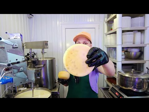 Видео: Какие сыры делают  из летнего молока / Сыр  "Pasta Filata" Моцарелла, Косичка / Сыроварня Елисеевых