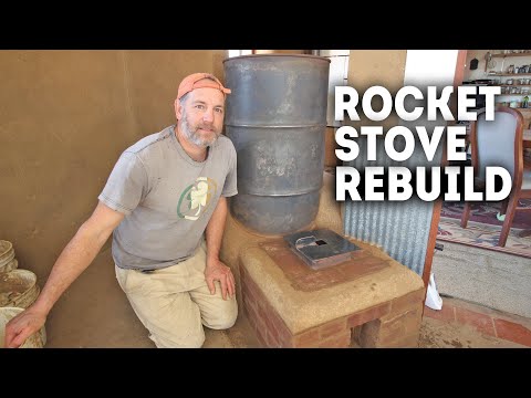 Видео: Восстановление и усовершенствование ракетного нагревателя массы