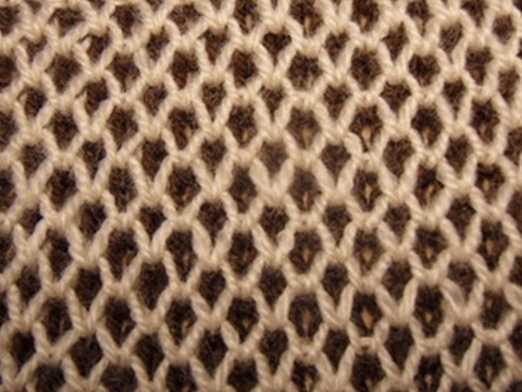 Видео: Узор  "Соты"  двумя цветами