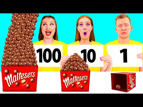 Видео: 100 Слоев Еды Челлендж | Забавные Кухонные Лайфхаки от DuKoDu Challenge