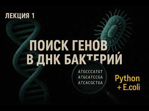 Видео: Биоинформатика: Как найти гены в геноме бактерии? Пишем алгоритм поиска генов с нуля на Python