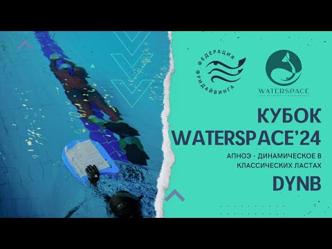 Видео: Соревнования по фридайвингу - Кубок Waterspace 2024 | DYNB апноэ-динамическое в классических ластах