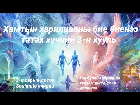Видео: Хамтын харилцааны бие биенээ татах хүчний spiritual 3-н хууль.