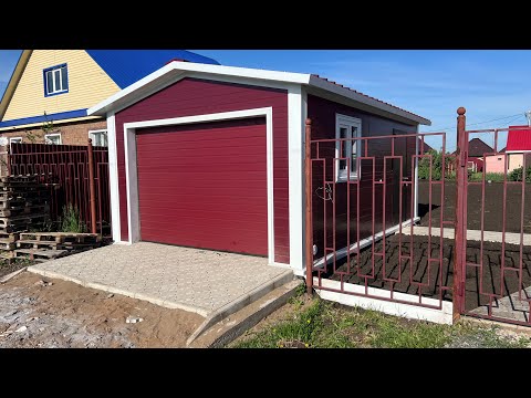 Видео: Гараж из сэндвич панелей | 4х6,2 | с.Волково Уфимский район Республика Башкортостан | Обзор