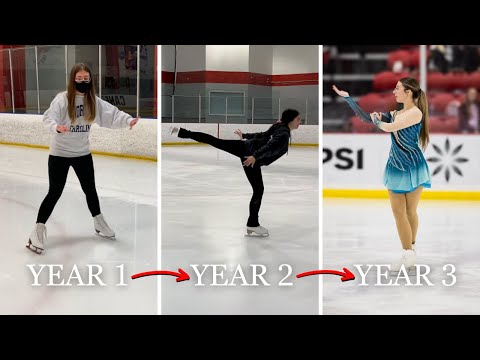 Видео: ОТ ПОЛНОГО НОВИЧКА ДО ПОДГОТОВКИ К ЧЕМПИОНАТУ СТРАНЫ | Прогресс в фигурном катании за 3 года!