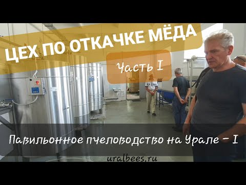 Видео: Промышленное пчеловодство на Урале Цех по откачке мёда ч1 Пасека пчелопавильоны