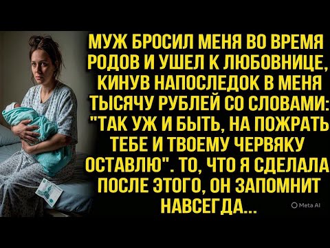 Видео: Муж бросил меня во время родов и ушел к любовнице. То что я сделала после этого он запомнит навсегда