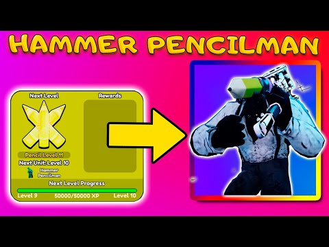 Видео: ЧТО МОЖЕТ HAMMER PENCILMAN В TOILET TOWER DEFENSE