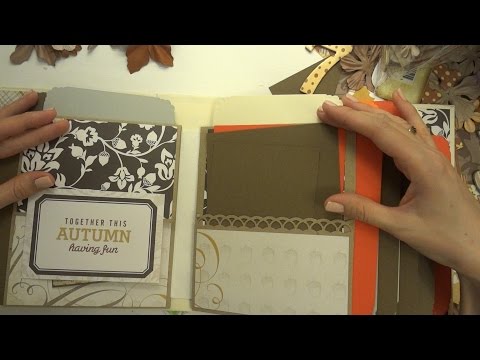 Видео: Echo Park Paper Reflections Fall - Осенний альбом, 2 - Скрапбукинг мастер-класс / Aida Handmade