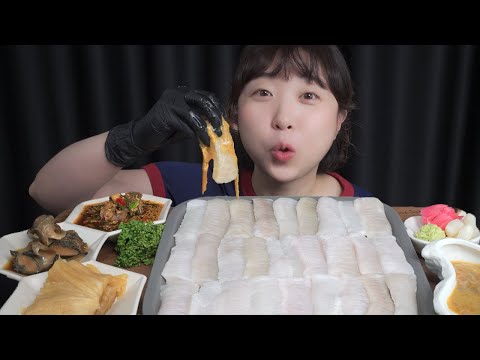 Видео: Сырая рыба / Mukbang eating show