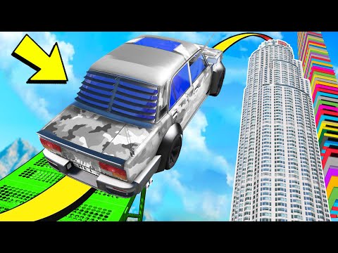 Видео: КАК ДАЛЕКО В ВЫСОТУ УЛЕТИТ ЧИТ ТАЧКА С ТРАМПЛИНА В ГТА 5 МОДЫ! ОБЗОР МОДА В GTA 5!