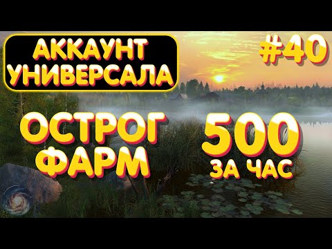 Видео: Аккаунт универсала #40 | ФАРМ 500 за час | оз. Старый Острог | Русская Рыбалка 4