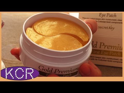 Видео: Гидрогелевые патчи с содержанием коллоидного ЗОЛОТА SECRET KEY Gold Premium First Eye Patch