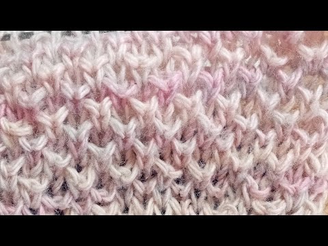 Видео: A voluminous, textured, stable, beautiful knitting pattern.Объемный,рельефный, устойчивый, красивый.