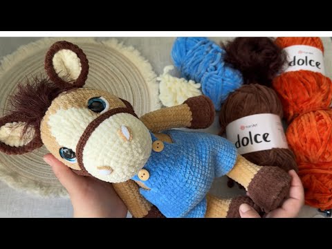 Видео: Лошадь крючком // Часть 2 // Вяжем туловище и голову //