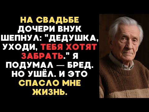 Видео: "ДЕДУШКА, УХОДИ СРОЧНО" — СКАЗАЛ ВНУК НА СВАДЬБЕ ДОЧЕРИ. Я УШЁЛ, И ЭТО СПАСЛО МНЕ ЖИЗНЬ