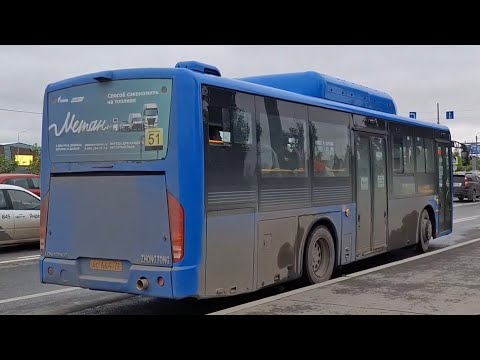 Видео: Zhong Tong LCK6105HGC Fashion || АС 664 72 || 51 маршрут || г. Тюмень