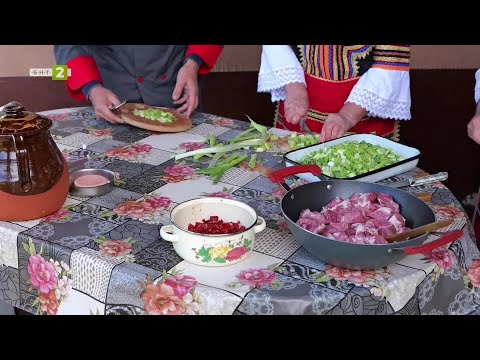 Видео: Туршия с чесън, клин чорба и кавърма от с. Долни Раковец, Край селската печка - 09.11.2025