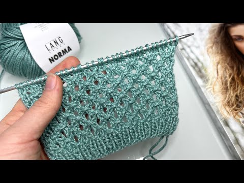 Видео: Эффектный и простой ажурный узор для летних изделий: топов, маек, кофточек, джемперов, кардиганов