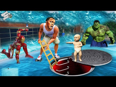 Видео: ФРАНКЛИН МЕН БАЛА ЦУНАМИДЕН ТЫҒЫЛАТЫН БУНКЕР ТАПТЫ (GTA V)