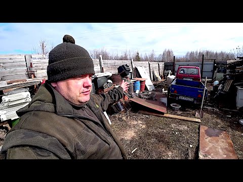 Видео: Неплохо заработал на хламе! Находки в чермете! Проблемы с нивой! Затопило участок! Яма обвалилась!!!