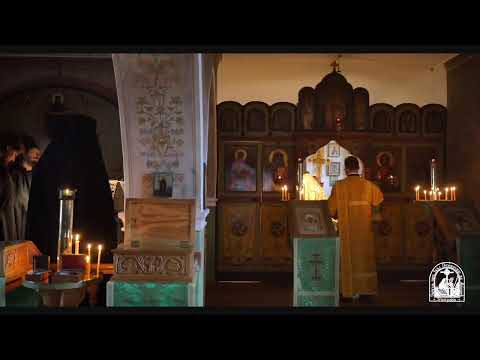 Видео: олунощница, утреня, часы и Литургия, 22-я седмица по Пятидесятнице, пятница.